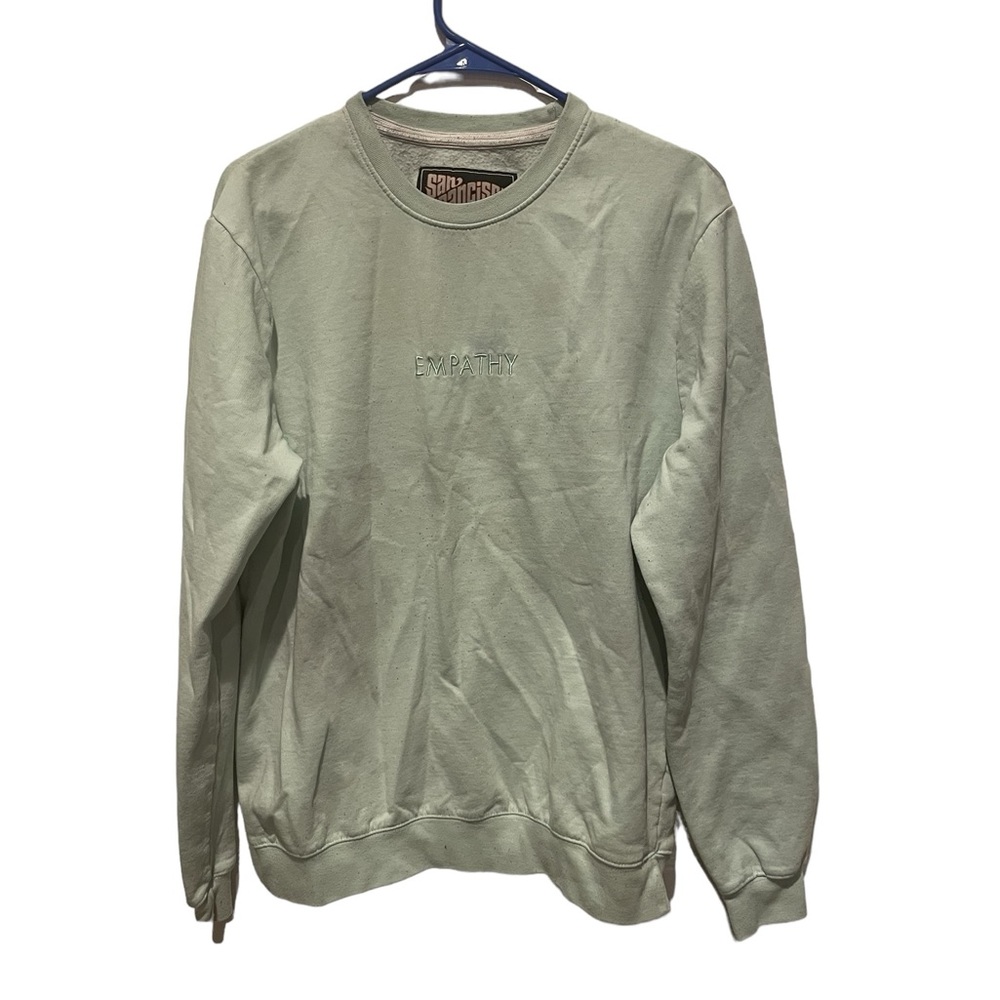 San Francisco Work Shirts Size L Empathy Embroidered Logo Sweatshirt